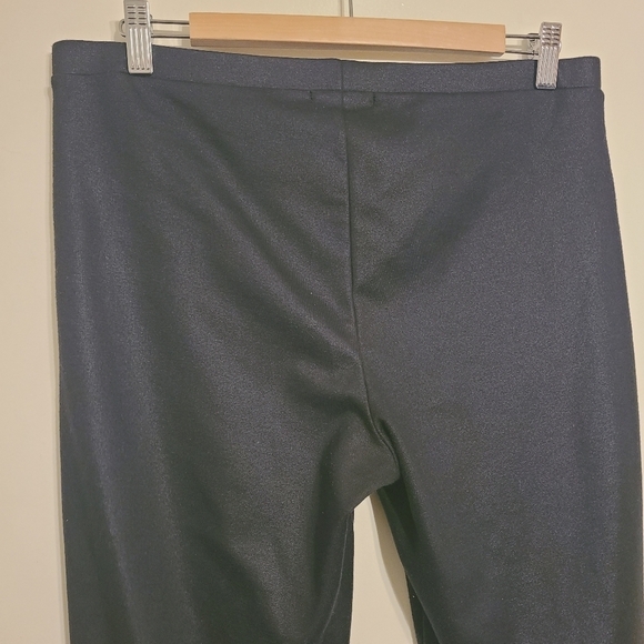 Trouve | Women's Black Faux Leather Trim Skinny Leggings/Pants (Size Large) - Picture 8 of 10